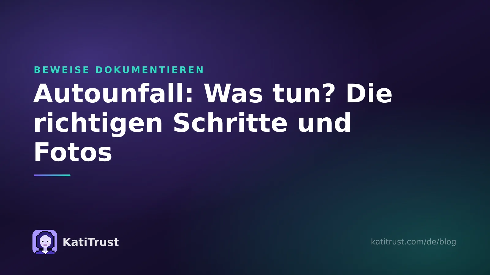 Titelbild: Autounfall, was tun? Die richtigen Schritte und Fotos