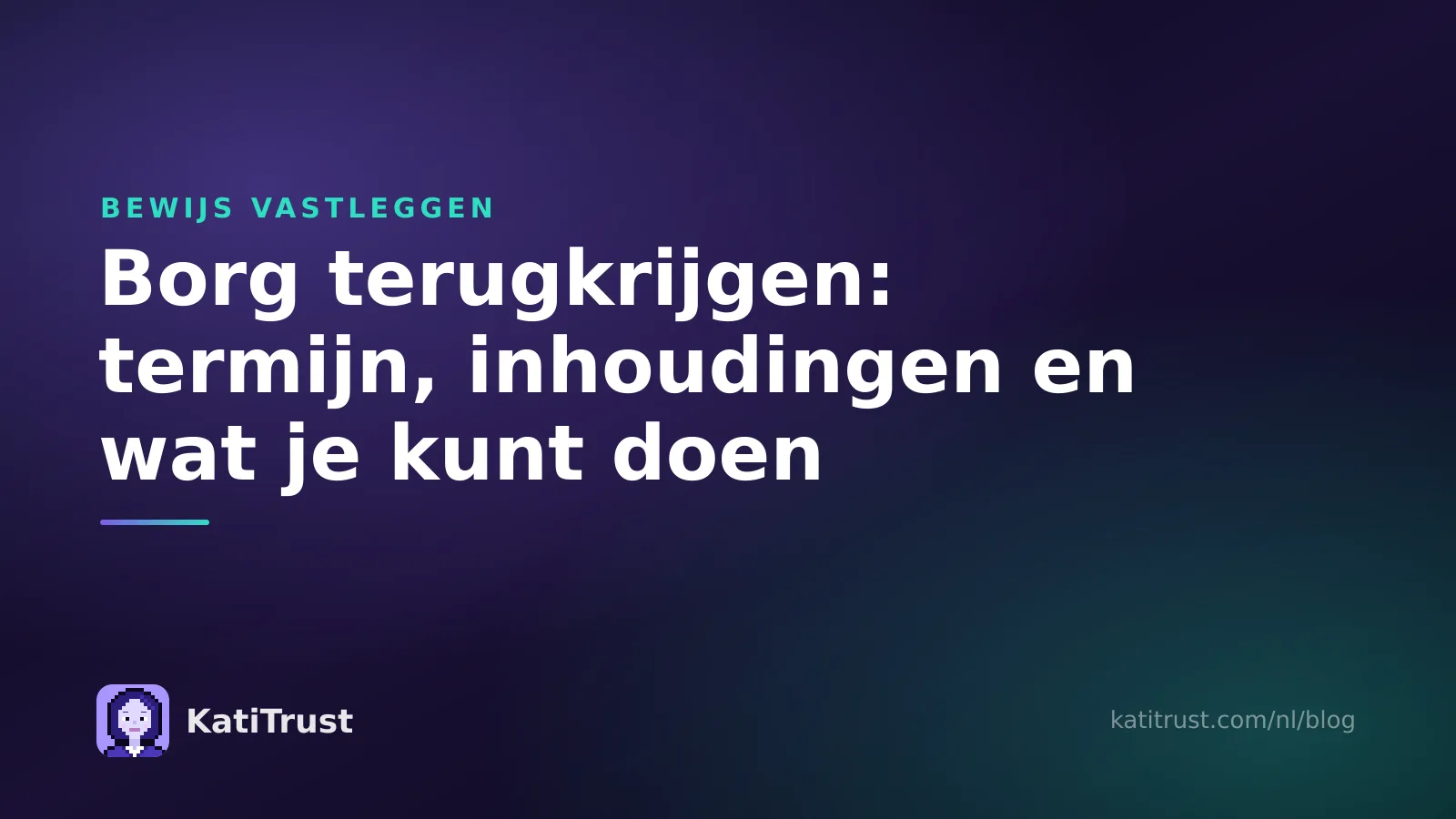 Omslagafbeelding: borg terugkrijgen, termijnen en toegestane inhoudingen na het einde van de huur