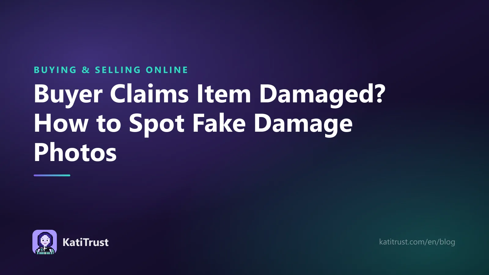 Cover image: buyer claims item damaged, how to spot fake damage photos