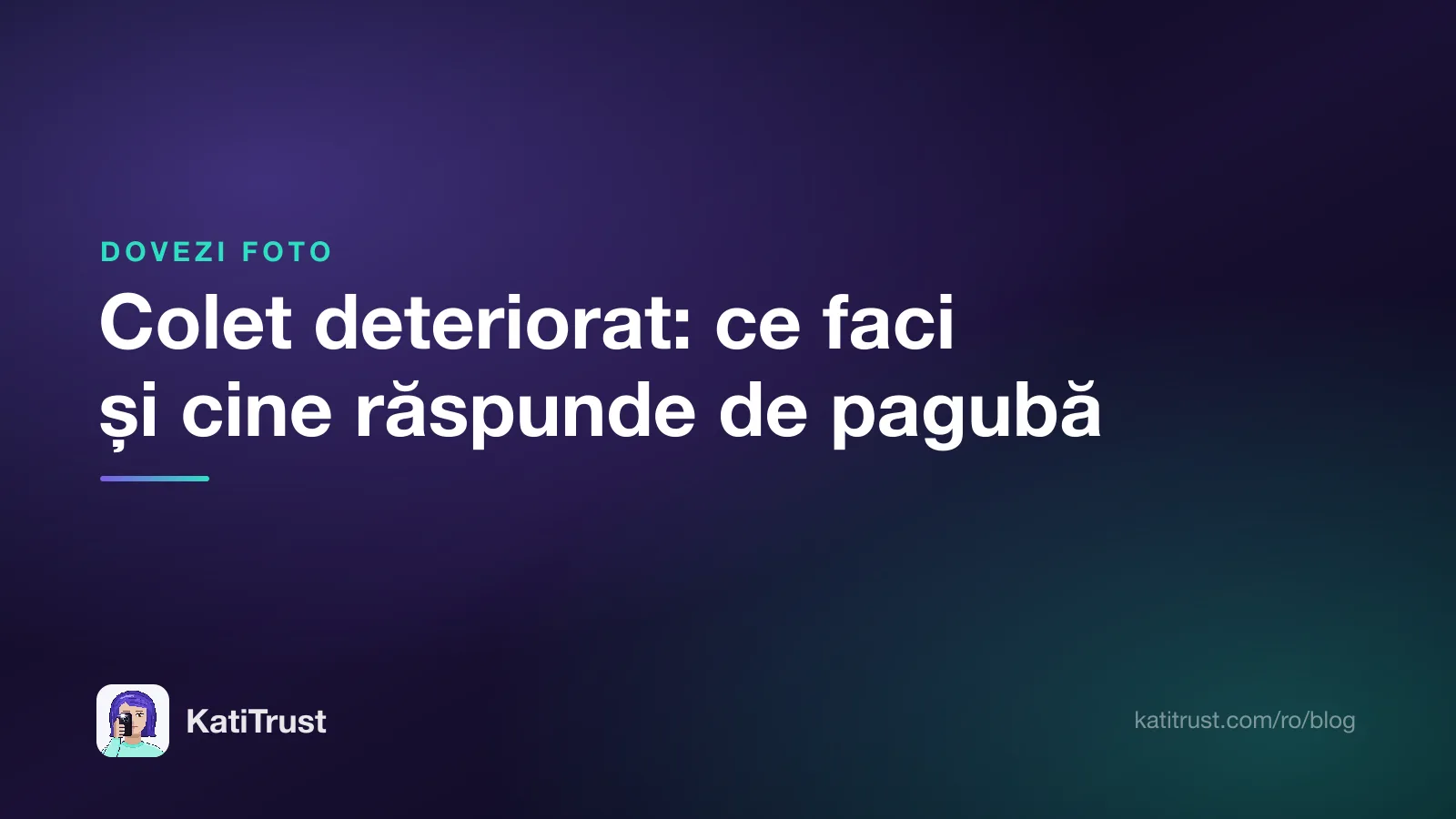 Grafică de titlu: colet deteriorat, ce faci și cine răspunde de pagubă