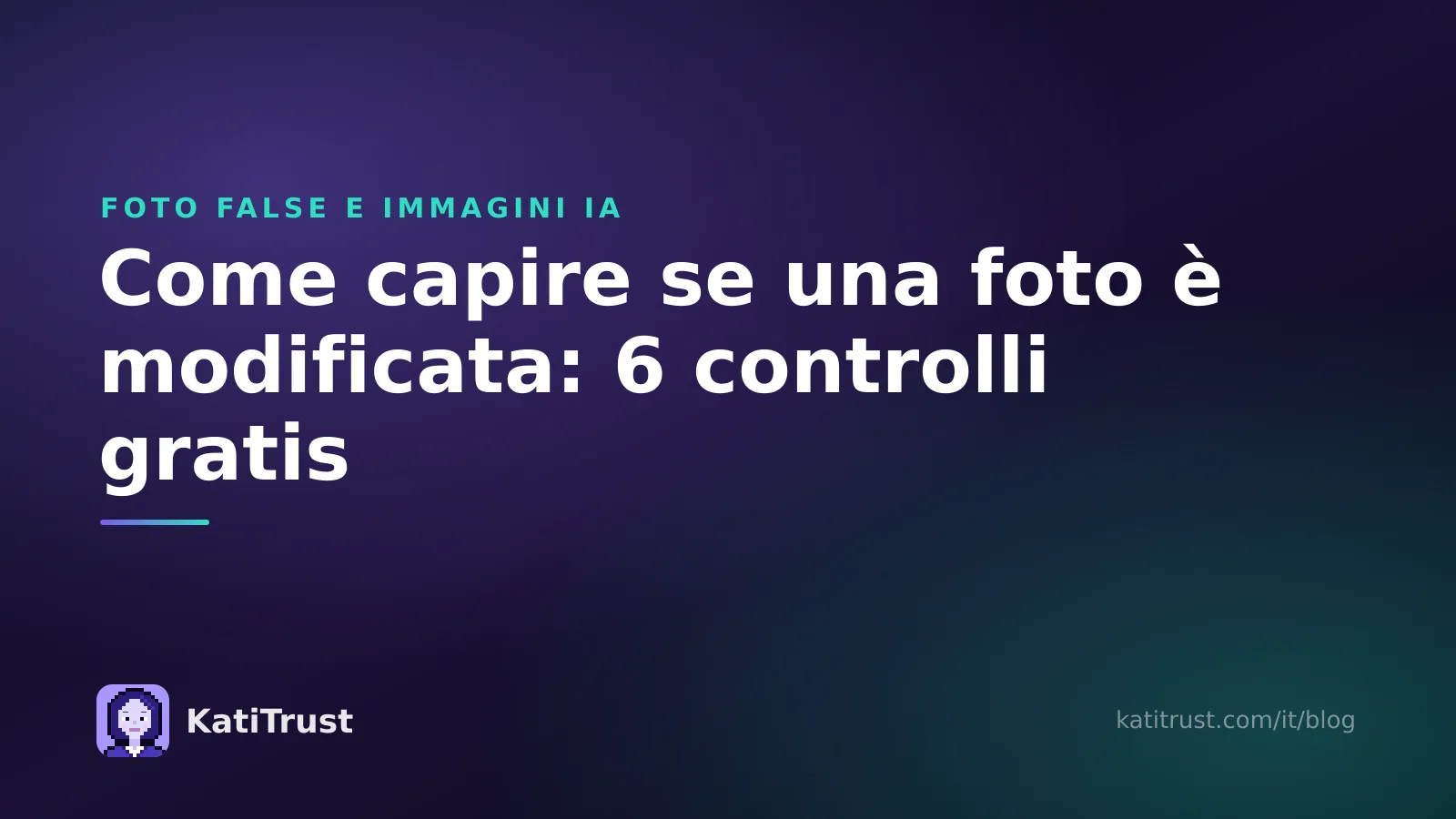 Copertina: come capire se una foto è modificata con sei controlli gratuiti