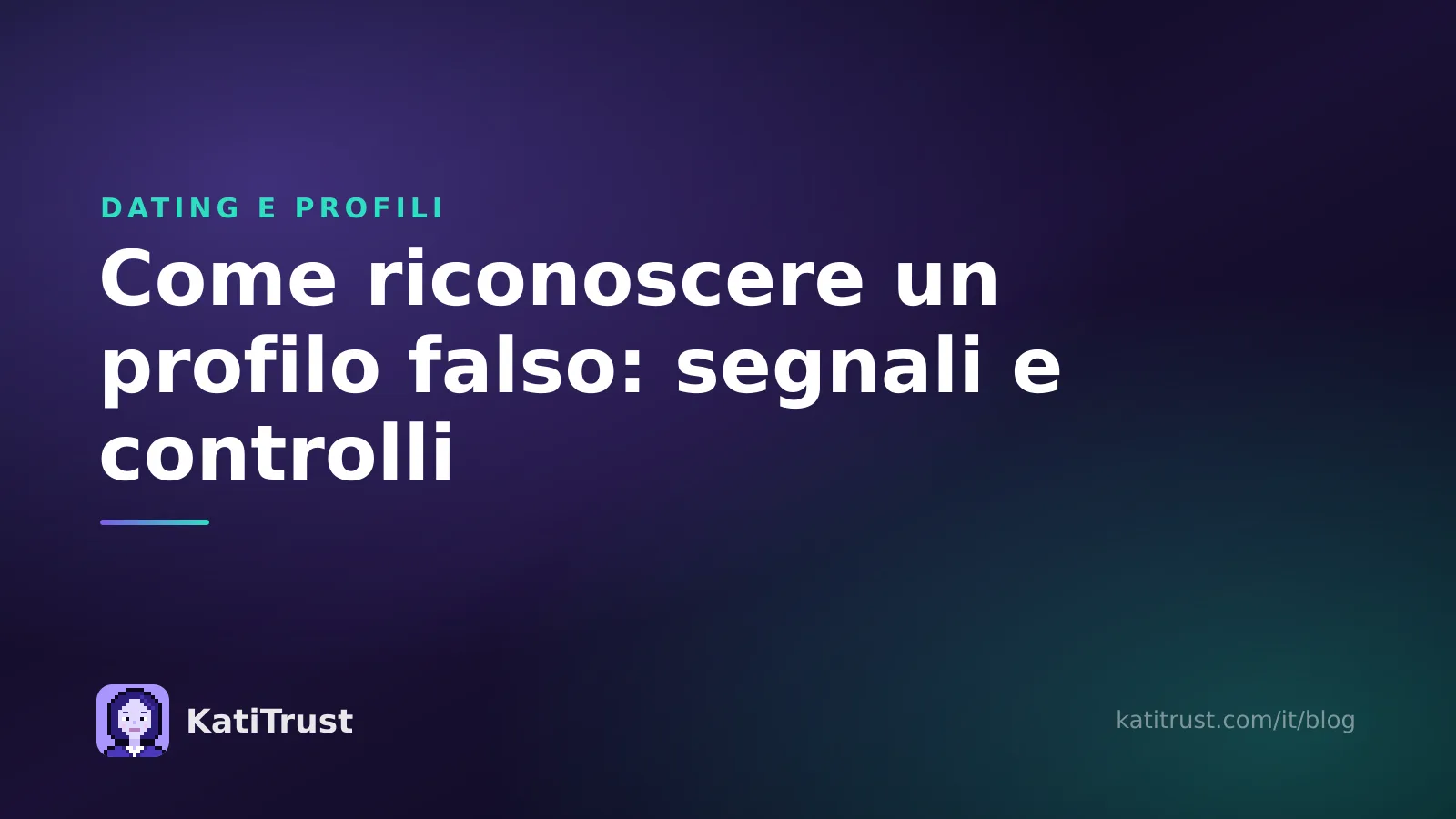 Immagine di copertina: come riconoscere un profilo falso, con segnali e controlli