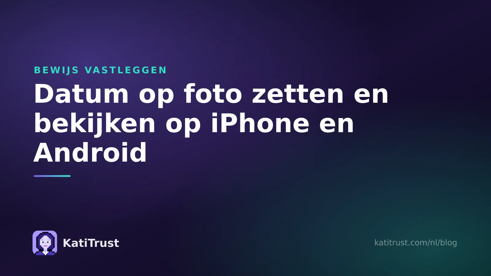 Omslagafbeelding: datum op foto zetten en bekijken op iPhone en Android