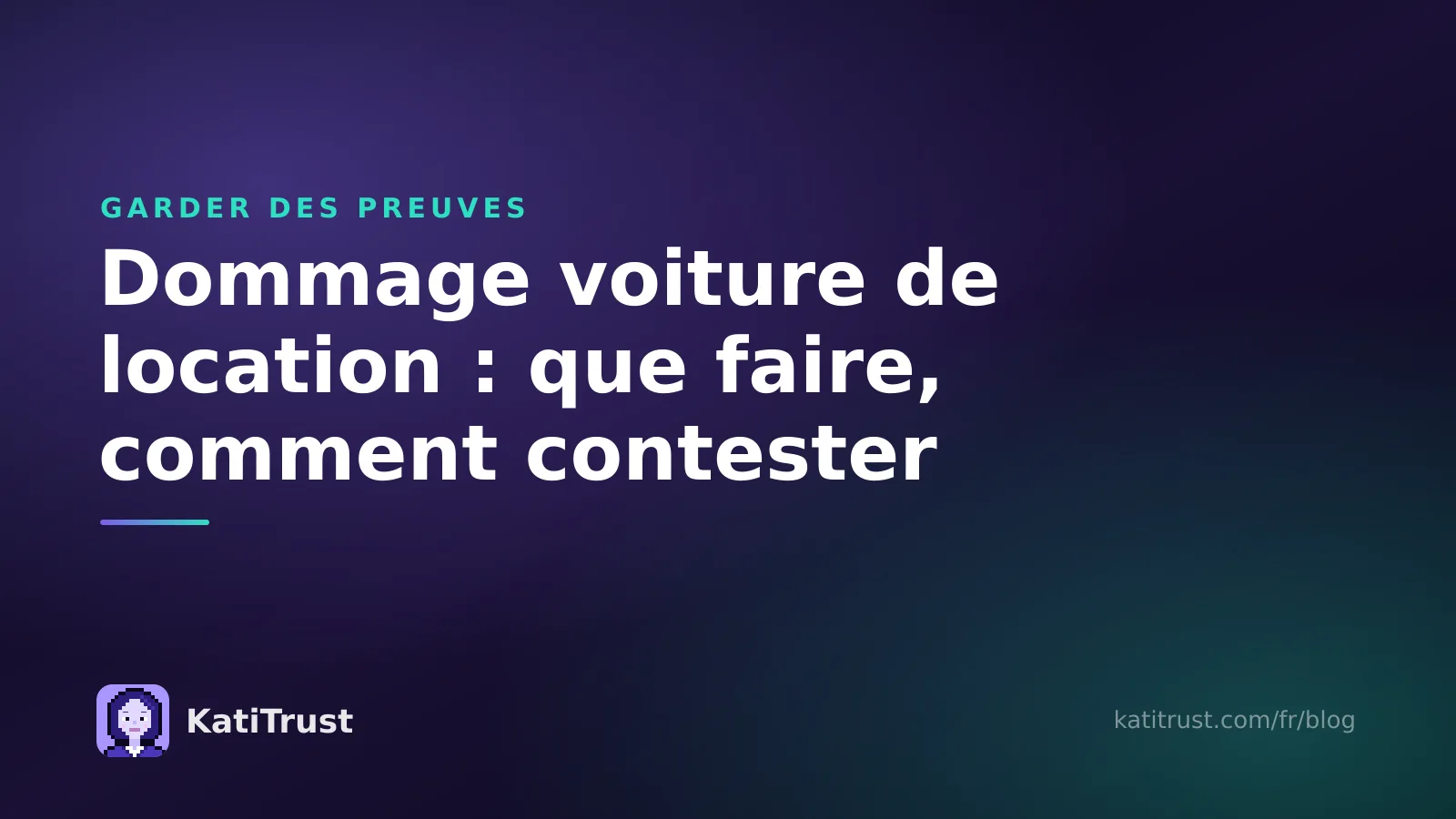 Image de couverture : dommage voiture de location, que faire et comment contester une facture