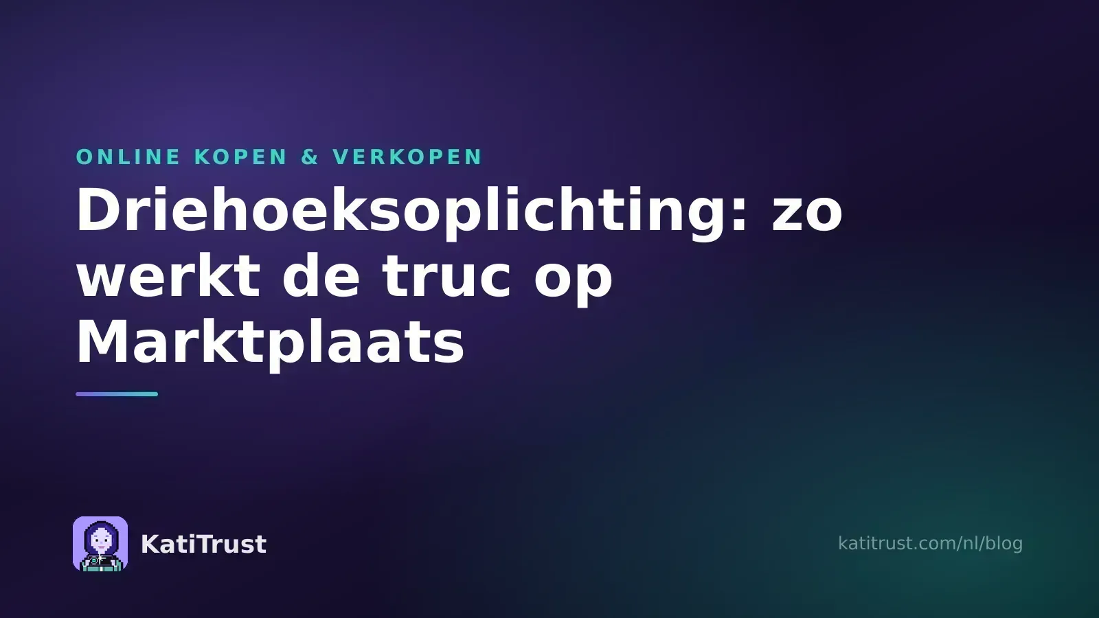 Omslagafbeelding: driehoeksoplichting, zo werkt de truc op Marktplaats