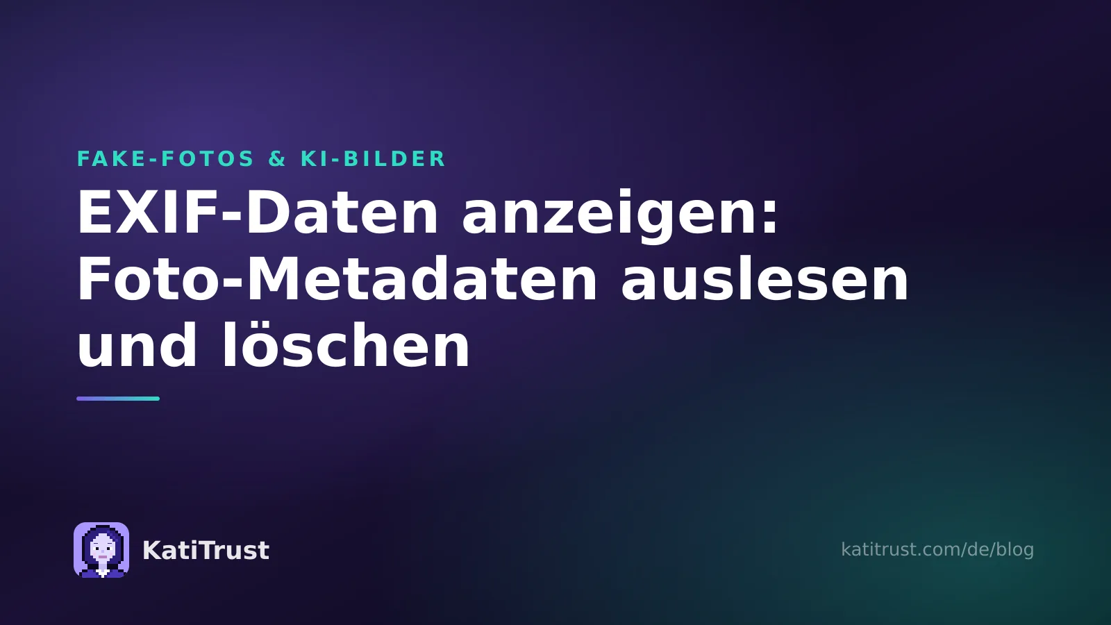 Titelbild: EXIF-Daten anzeigen, Foto-Metadaten auslesen und löschen