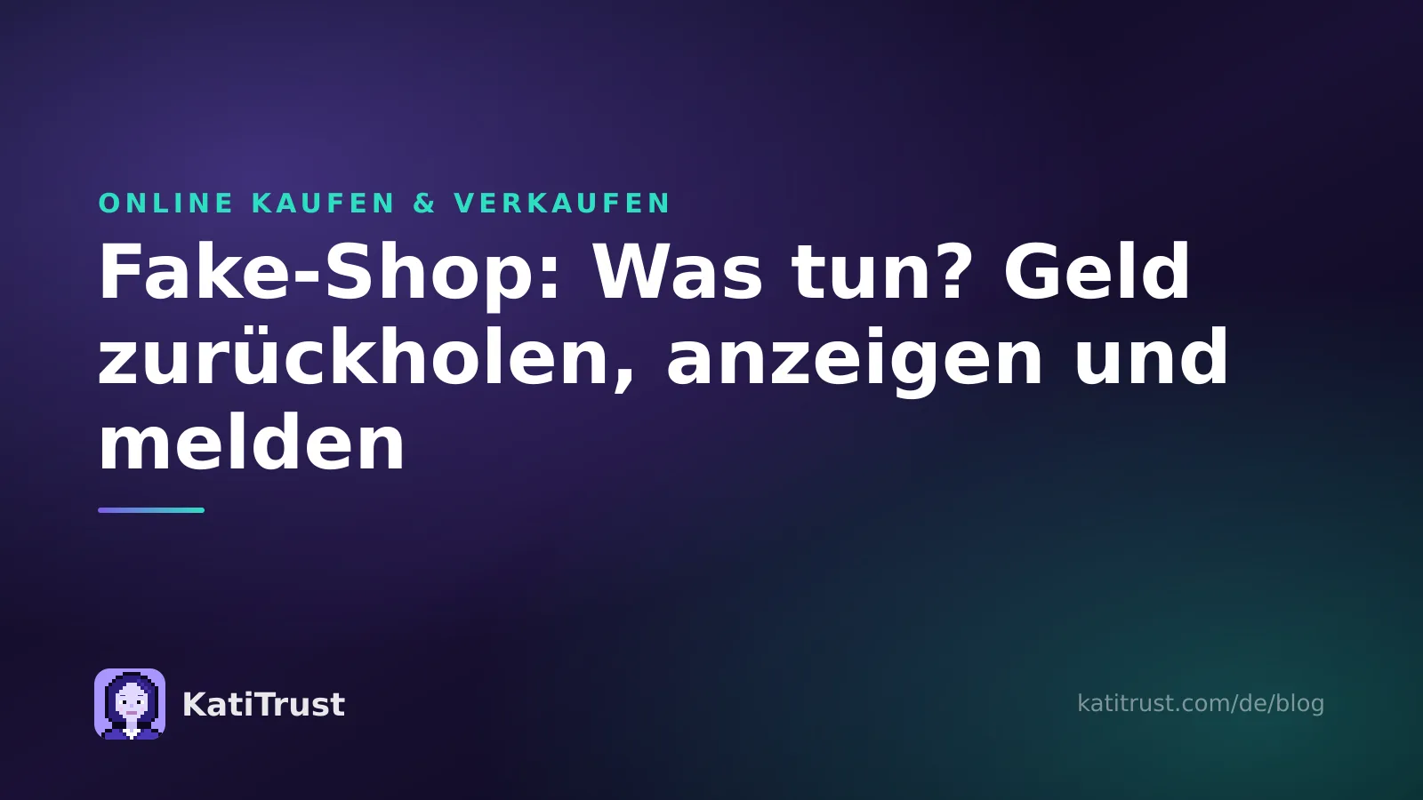Titelbild: Fake-Shop, was tun? Geld zurückholen, Anzeige erstatten und den Shop melden