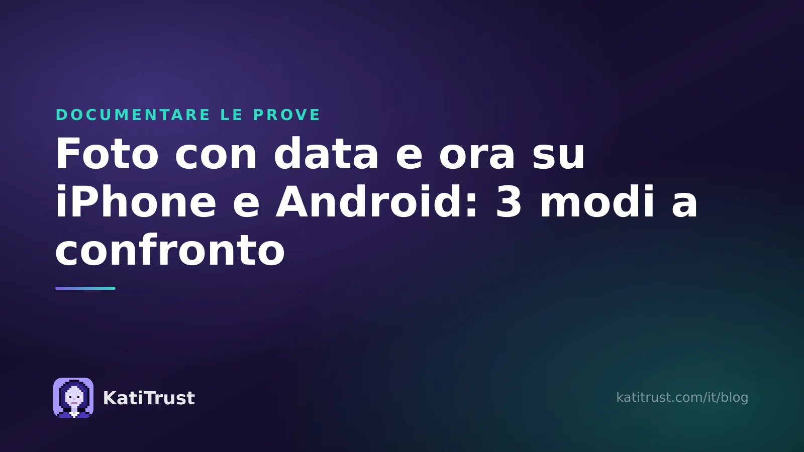 Immagine di copertina: foto con data e ora su iPhone e Android, tre modi a confronto