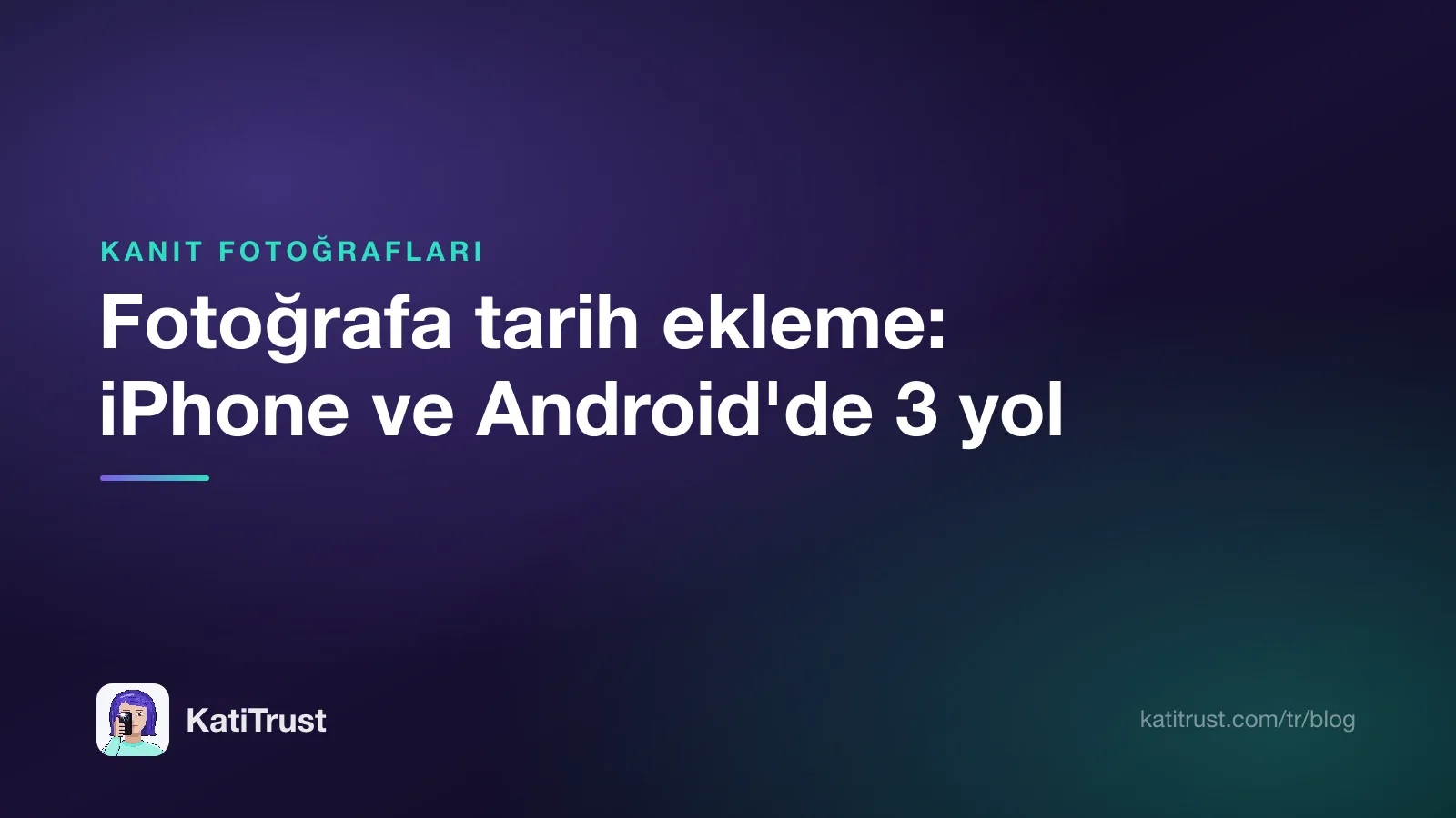 Kapak görseli: iPhone ve Android'de fotoğrafa tarih ekleme, üç yol karşılaştırmalı