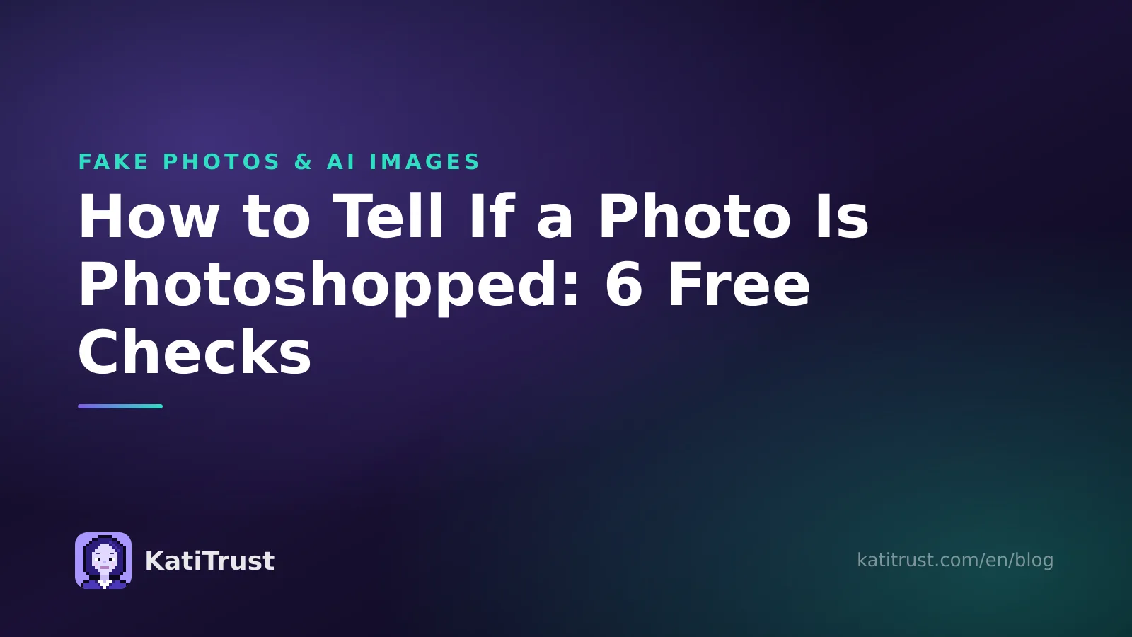 Cover image: how to tell if a photo is photoshopped with six free checks