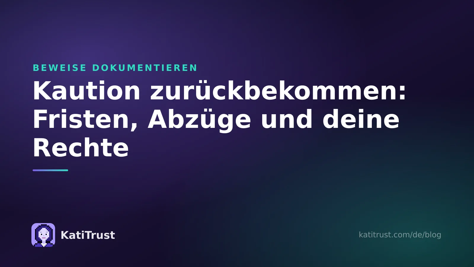 Titelbild: Kaution zurückbekommen, Fristen und erlaubte Abzüge nach dem Auszug