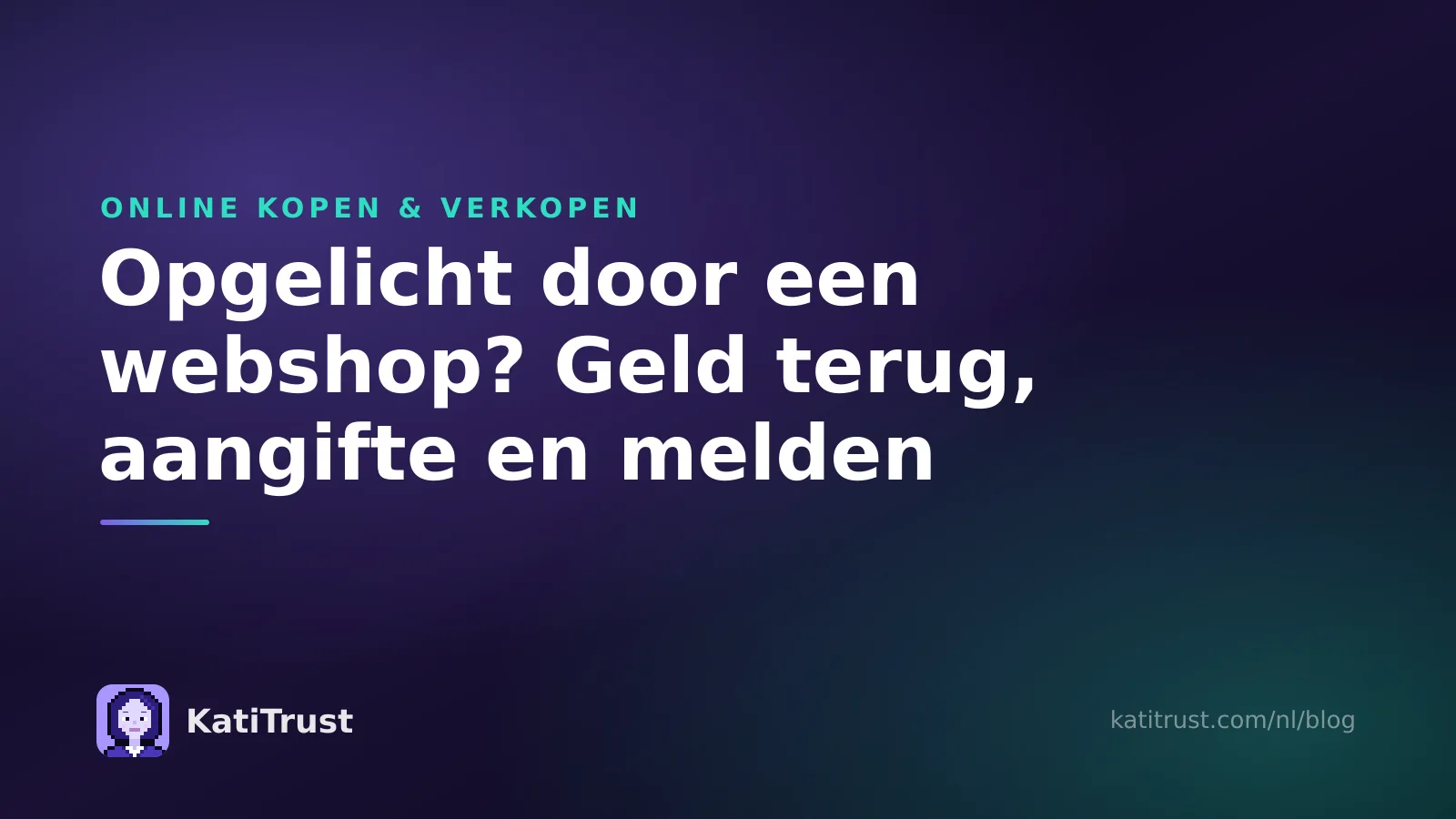 Omslagafbeelding: opgelicht door een webshop, geld terugvragen, aangifte doen en de nepwebshop melden