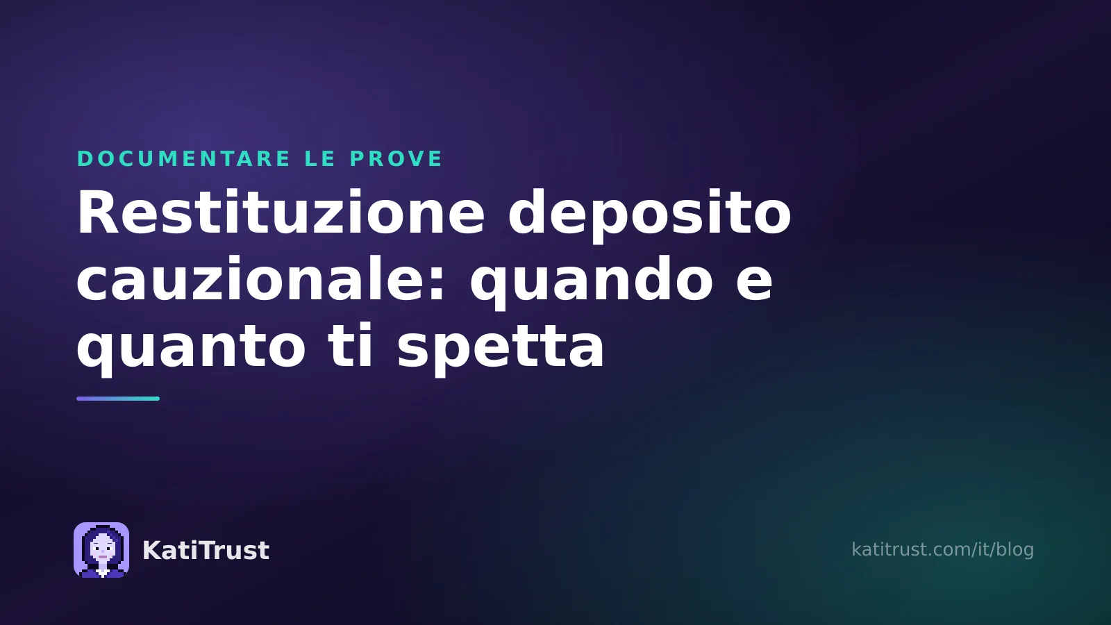Copertina: restituzione deposito cauzionale, tempi, trattenute e interessi per chi lascia una casa in affitto