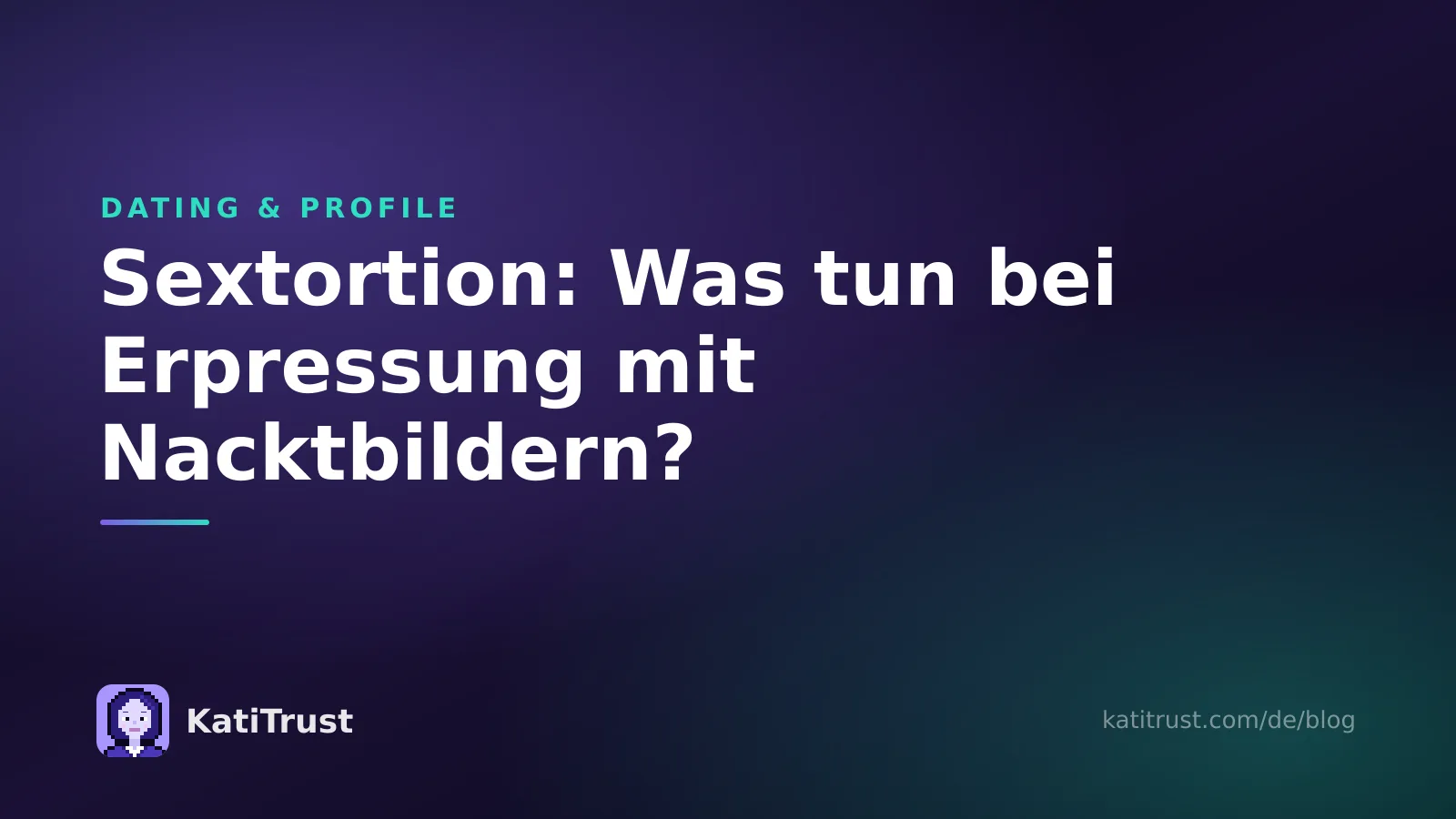 Titelbild: Sextortion, was tun bei Erpressung mit Nacktbildern