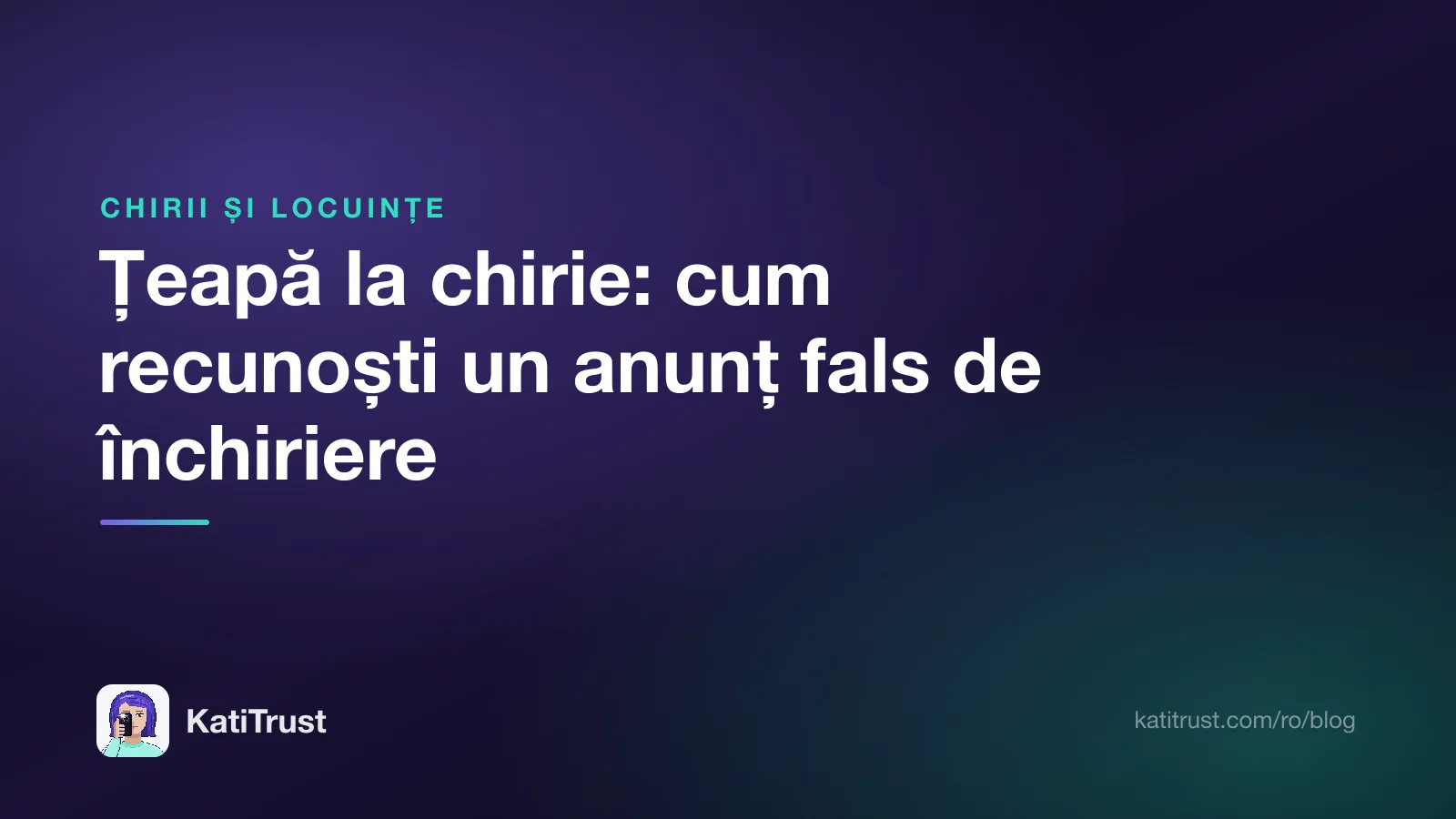 Grafică de titlu: țeapă la chirie, cum recunoști un anunț fals de închiriere