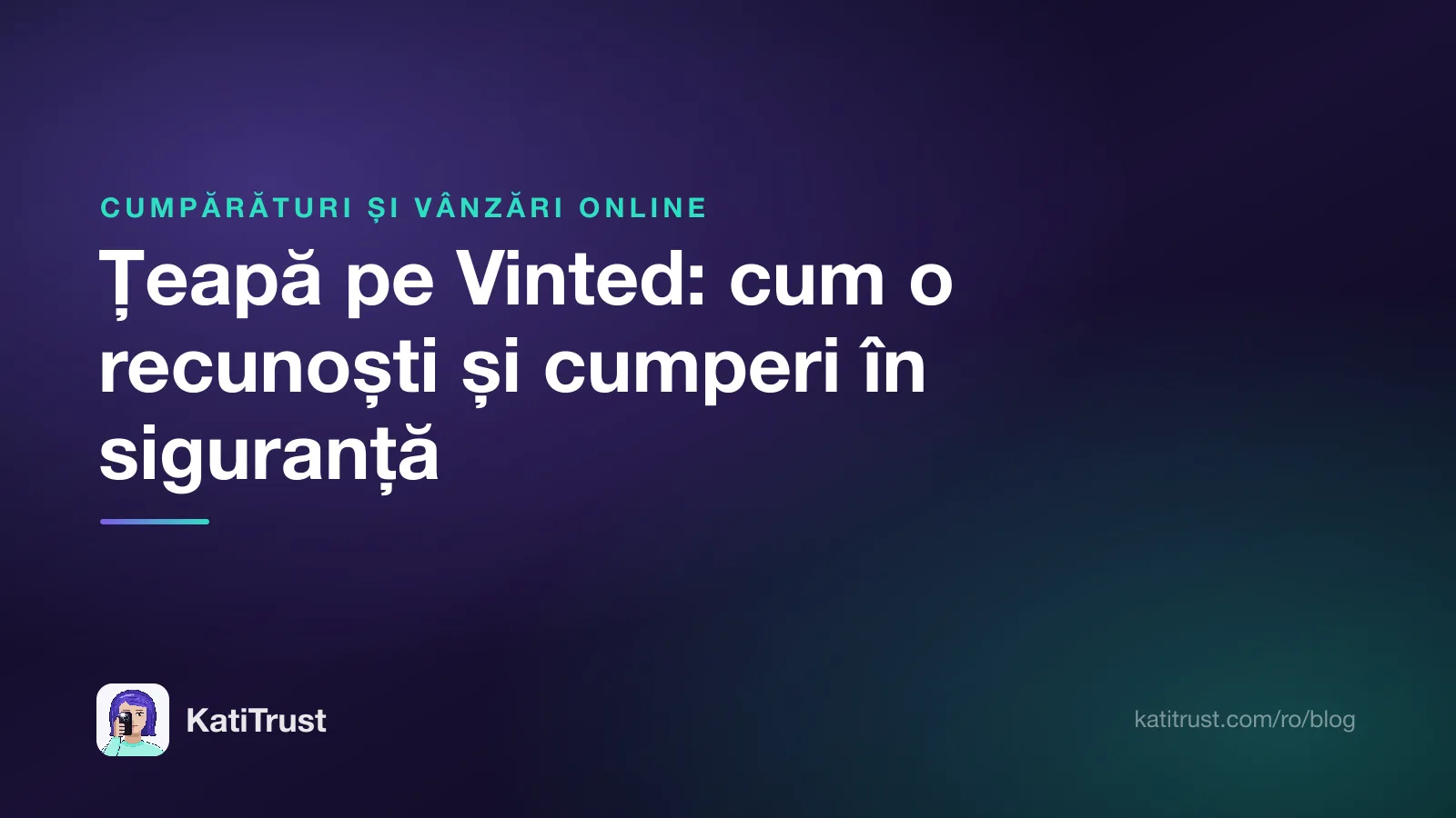 Grafică de titlu: țeapă pe Vinted, cum o recunoști și cumperi în siguranță