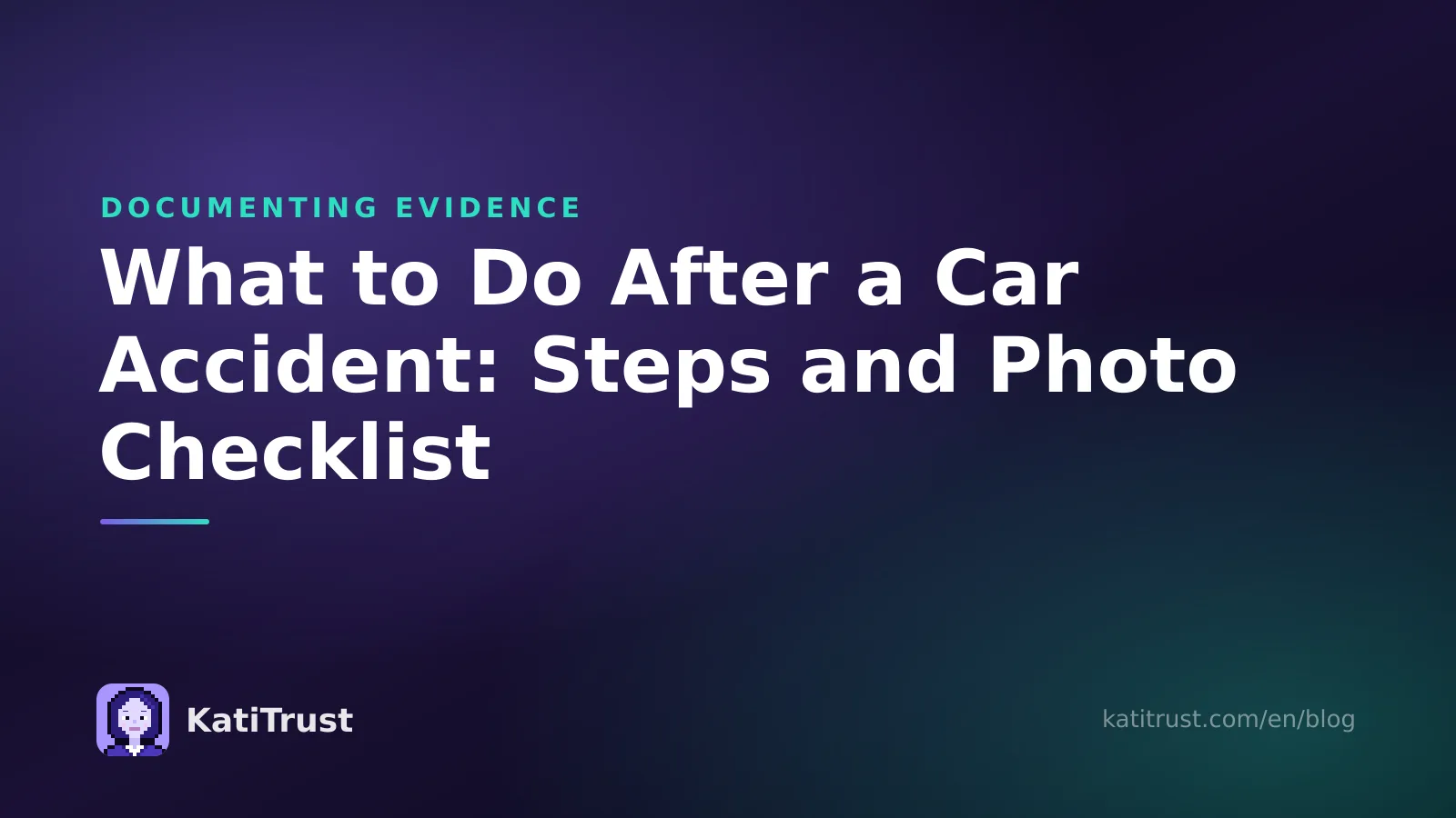 Cover image: what to do after a car accident, the steps and a photo checklist